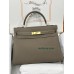 kelly32cm 8C/大象灰/Elephant Grey グリエレファント フランス輸入素材 スイフト swift ゴールド金具