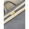 kelly50cm 8F/锡器灰/Etain エタン フランス輸入素材 Togo トゴゴールド金具