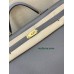 kelly50cm 8F/锡器灰/Etain エタン フランス輸入素材 Togo トゴゴールド金具