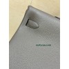 kelly50cm 8F/锡器灰/Etain エタン フランス輸入素材 Togo トゴゴールド金具