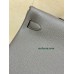 kelly50cm 8F/锡器灰/Etain エタン フランス輸入素材 Togo トゴゴールド金具