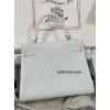 Kelly28cm 01/白色/纯白/White (Blanc) ホワイト/白 フランス輸入素材 Togo トゴシルバー金具