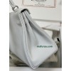 Kelly28cm 01/白色/纯白/White (Blanc) ホワイト/白 フランス輸入素材 Togo トゴシルバー金具