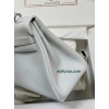 Kelly28cm 01/白色/纯白/White (Blanc) ホワイト/白 フランス輸入素材 Togo トゴシルバー金具