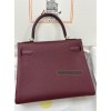 Kelly28cm K1/石榴红/Rouge Grenat  ルージュグレナ フランス輸入素材 Togo トゴゴールド金具