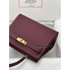 Kelly28cm K1/石榴红/Rouge Grenat  ルージュグレナ フランス輸入素材 Togo トゴゴールド金具