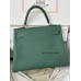 Kelly28cm Z6/孔雀绿/Malachite  マラカイト フランス輸入素材 Togo トゴゴールド金具