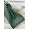 Kelly28cm Z6/孔雀绿/Malachite  マラカイト フランス輸入素材 Togo トゴゴールド金具