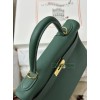 Kelly28cm Z6/孔雀绿/Malachite  マラカイト フランス輸入素材 Togo トゴゴールド金具