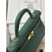 Kelly28cm Z6/孔雀绿/Malachite マラカイト フランス輸入素材 Togo トゴゴールド金具
