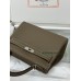 Kelly28cm 18/大象灰/Étoupe Grey (Étoupe) エトゥープ フランス輸入素材 Togo トゴシルバー金具
