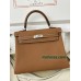 Kelly28cm 37/金色(金棕)/金刚色之37 /Gold ゴールド フランス輸入素材 Togo トゴシルバー金具