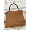 Kelly28cm 37/金色（金棕）/金刚色之37 /Gold  ゴールド フランス輸入素材 Togo トゴシルバー金具