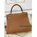 Kelly28cm 37/金色(金棕)/金刚色之37 /Gold ゴールド フランス輸入素材 Togo トゴシルバー金具