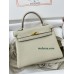 Kelly28cm 10/奶昔白/Craie クレ フランス輸入素材 Togo トゴゴールド金具