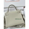 Kelly28cm 10/奶昔白/Craie クレ フランス輸入素材 Togo トゴゴールド金具