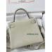 Kelly28cm 10/奶昔白/Craie クレ フランス輸入素材 Togo トゴゴールド金具