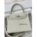 Kelly28cm 10/奶昔白/Craie クレ フランス輸入素材 Togo トゴシルバー金具
