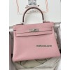 Kelly28cm 3Q/新樱花粉/Rose Sakura  ローズサクラ フランス輸入素材 Togo トゴシルバー金具