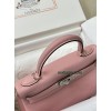 Kelly28cm 3Q/新樱花粉/Rose Sakura  ローズサクラ フランス輸入素材 Togo トゴシルバー金具