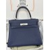Kelly28cm 73/宝石蓝/Blue Saphir  ブルーサフィール フランス輸入素材 Togo トゴシルバー金具