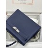 Kelly28cm 73/宝石蓝/Blue Saphir  ブルーサフィール フランス輸入素材 Togo トゴシルバー金具