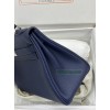 Kelly28cm 73/宝石蓝/Blue Saphir  ブルーサフィール フランス輸入素材 Togo トゴシルバー金具