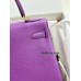 Kelly28cm P9/海葵紫/Anemone  アネモネ フランス輸入素材 Togo トゴゴールド金具