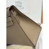 Kelly28cm 18/大象灰/Étoupe Grey (Étoupe)  エトゥープ ヴォーエプソン Epsom ゴールド金具