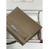 Kelly28cm 18/大象灰/Étoupe Grey (Étoupe)  フランス輸入素材 ヴォーエプソン Epsom シルバー金具