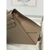 Kelly28cm 18/大象灰/Étoupe Grey (Étoupe)  フランス輸入素材 ヴォーエプソン Epsom シルバー金具