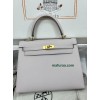 Kelly25cm 9W/梦幻紫/Crocus  クロッカス フランス輸入素材 ヴォーエプソン Epsom ゴールド金具