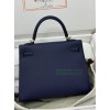 Kelly25cm 73/宝石蓝/Blue Saphir  ブルーサフィール フランス輸入素材 ヴォーエプソン Epsom ゴールド金具