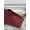 Kelly25cm K1/石榴红/Rouge Grenat  ルージュグレナ フランス輸入素材 ヴォーエプソン Epsom シルバー金具