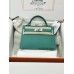 mini Kelly U1/维罗纳绿/Vert Verone ヴェールヴェローヌフランス輸入素材 シェブルミゾル Chevre