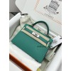 mini Kelly U1/维罗纳绿/Vert Verone ヴェールヴェローヌフランス輸入素材 シェブルミゾル Chevre