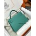 mini Kelly U1/维罗纳绿/Vert Verone ヴェールヴェローヌフランス輸入素材 シェブルミゾル Chevre