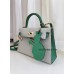 mini Kelly 80/珍珠灰/Pearl Grey (Gris Perle)  パールグレーフランス輸入素材 シェブルミゾル Chevre ゴールド金具  