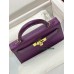 mini Kelly P9/海葵紫/Anemone   アネモネフランス輸入素材 シェブルミゾル Chevre
