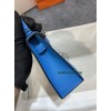 mini Kelly 0F/弗里达蓝/Blue Frida  ブルーフリーダフランス輸入素材 シェブルミゾル Chevre