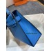 mini Kelly 0F/弗里达蓝/Blue Frida  ブルーフリーダフランス輸入素材 シェブルミゾル Chevre
