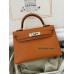 mini Kelly 93/爱马仕橙/橙色/Orange オレンジフランス輸入素材 シェブルミゾル Chevre シルバー金具