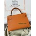 mini Kelly 93/爱马仕橙/橙色/Orange オレンジフランス輸入素材 シェブルミゾル Chevre シルバー金具