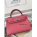 mini Kelly  U5/唇膏粉/Rose Lipstick  ローズリップスティックフランス輸入素材 シェブルミゾル Chevre シルバー金具