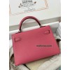 mini Kelly  U5/唇膏粉/Rose Lipstick  ローズリップスティックフランス輸入素材 シェブルミゾル Chevre シルバー金具