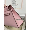 mini Kelly 3Q/新樱花粉/Rose Sakura   ローズサクラフランス輸入素材 シェブルミゾル Chevre ゴールド金具