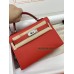 mini Kelly 9T/金莲花色/Capucine   カプシーヌフランス輸入素材 シェブルミゾル Chevre シルバー金具