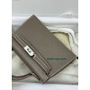 mini Kelly 18/大象灰/Étoupe Grey (Étoupe)  エトゥープフランス輸入素材 シェブルミゾル Chevre