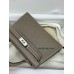 mini Kelly 18/大象灰/Étoupe Grey (Étoupe)  エトゥープフランス輸入素材 シェブルミゾル Chevre