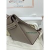 mini Kelly 18/大象灰/Étoupe Grey (Étoupe)  エトゥープフランス輸入素材 シェブルミゾル Chevre